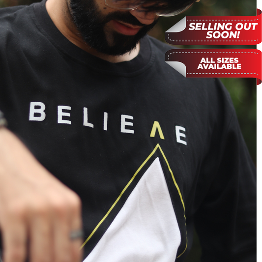 "MAKE YOUR OWN PATH" || The Black BELIEVE Tee