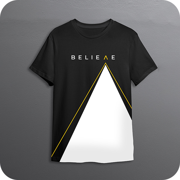 "MAKE YOUR OWN PATH" || The Black BELIEVE Tee