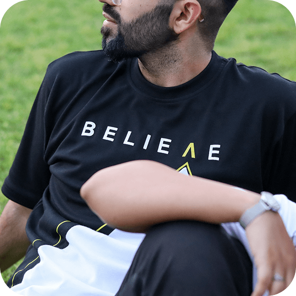 "MAKE YOUR OWN PATH" || The Black BELIEVE Tee